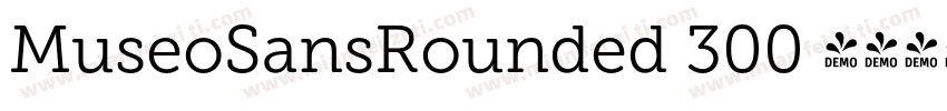 MuseoSansRounded 300 常规字体转换
